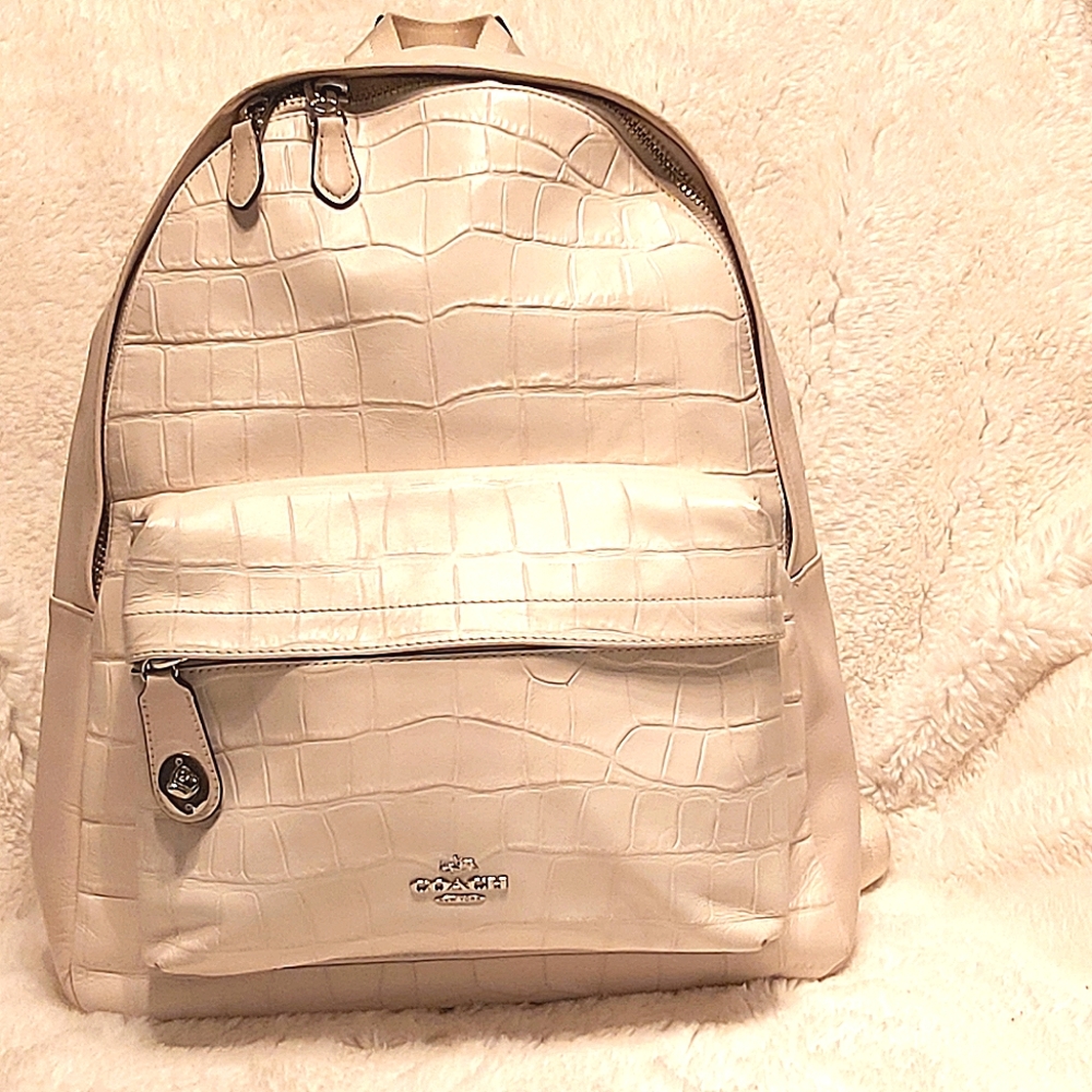 Coach Women Charlie leather backpack